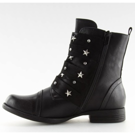 Black military boots C567 Black 2