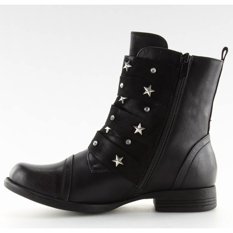 Black military boots C567 Black 2