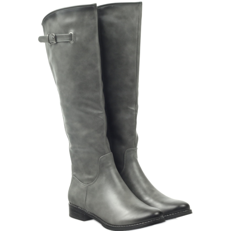 M.Daszyński Boots Officers Daszyński SA131 grey 3