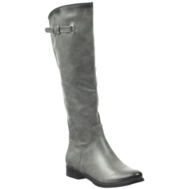 M.Daszyński Boots Officers Daszyński SA131 grey 1