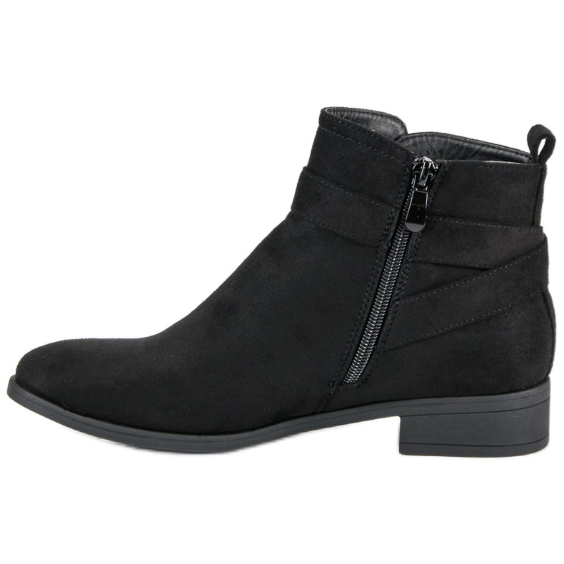 Top Shoes Classic ankle boots with a zipper black 1