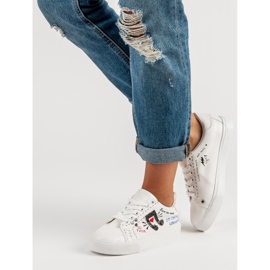Stylish white sneakers 1