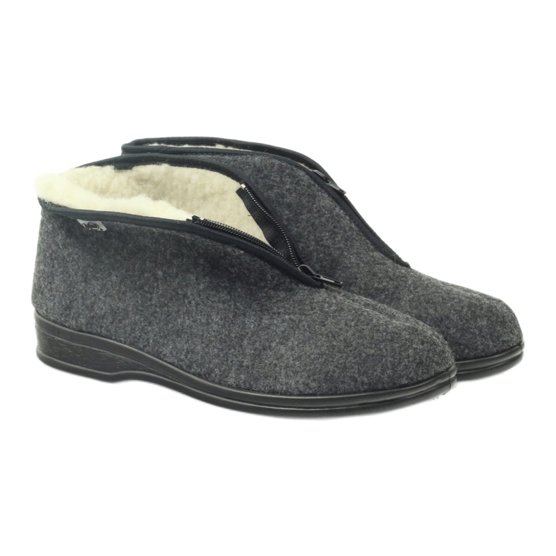 Befado men's shoes warm slippers 100M047 grey 3