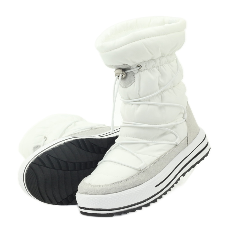 Sport Snow Boots On Fur DK white 5