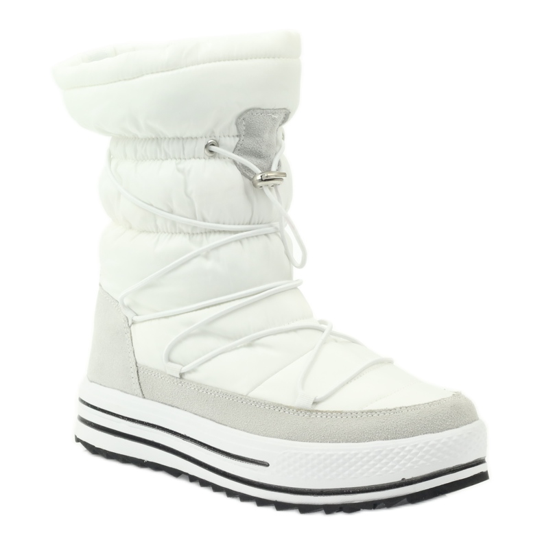 Sport Snow Boots On Fur DK white 1