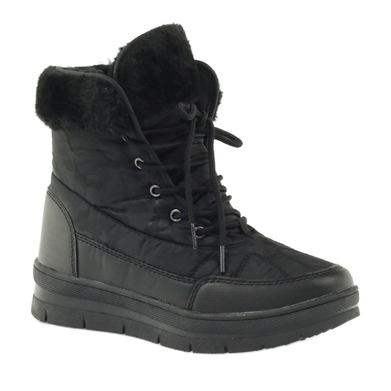Sport Snow Boots On Fur DK black 1