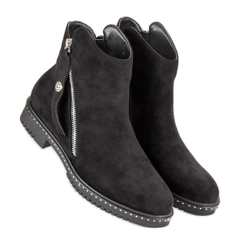 Queentina Comfortable autumn boots black 1 Queentina Comfortable autumn boots black 1