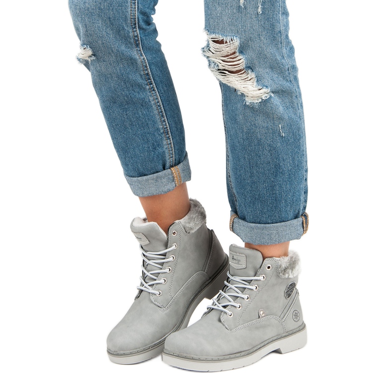 American Club Warm american trappers grey 1