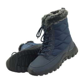 Sport Snow Boots On Fur DK navy blue 4
