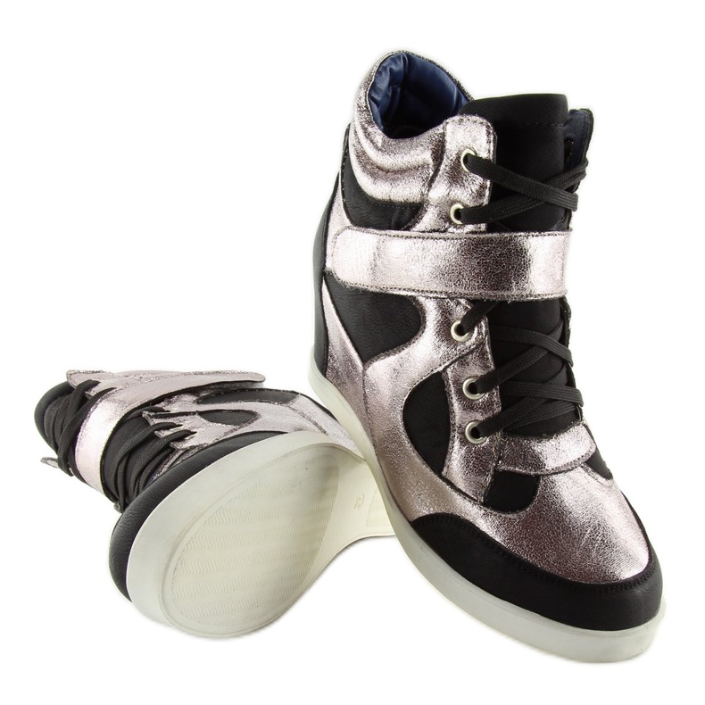 Black insulated sneakers 2355 BLACK / SILVER grey 1 Black insulated sneakers 2355 BLACK / SILVER grey 1