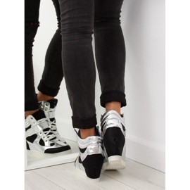 Black insulated sneakers 2355 BLACK / WHITE grey 2