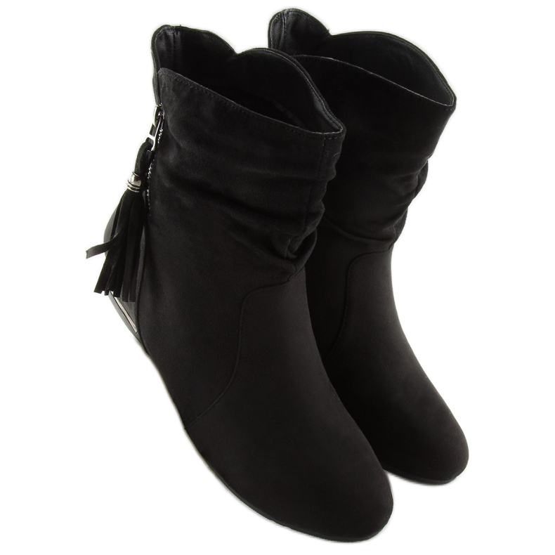 Black women's boots VQ-362 black 1
