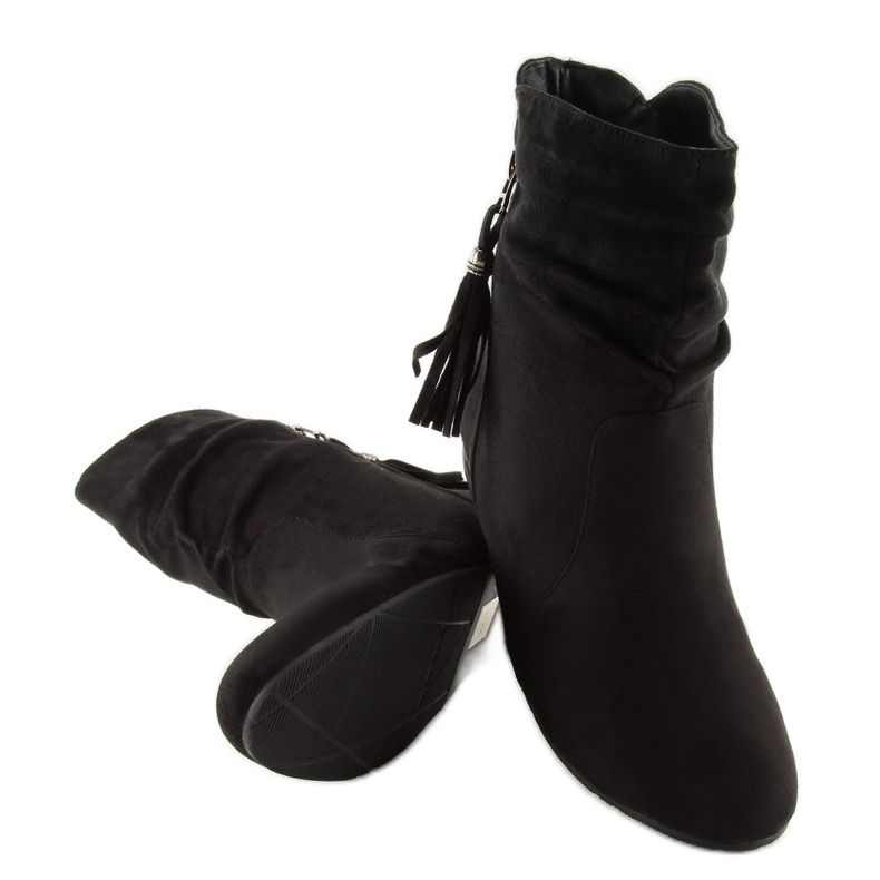 Black women's boots VQ-362 black 2