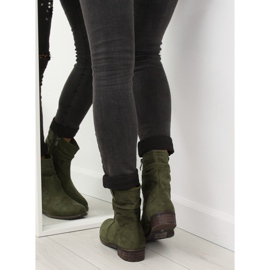 Green women's boots 99-135 Olive 2