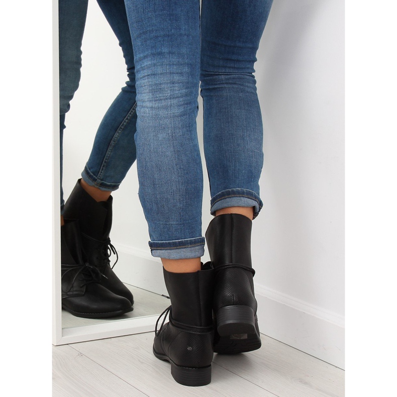 Black Workery boots 16006-53A Black 2