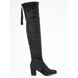 Filippo Suede Musketeers On A Pillar black 1