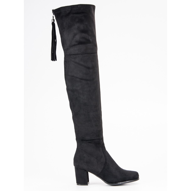 Filippo Suede Musketeers On A Pillar black 1