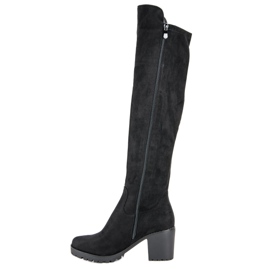 Filippo Suede Boots On A Pillar black 1