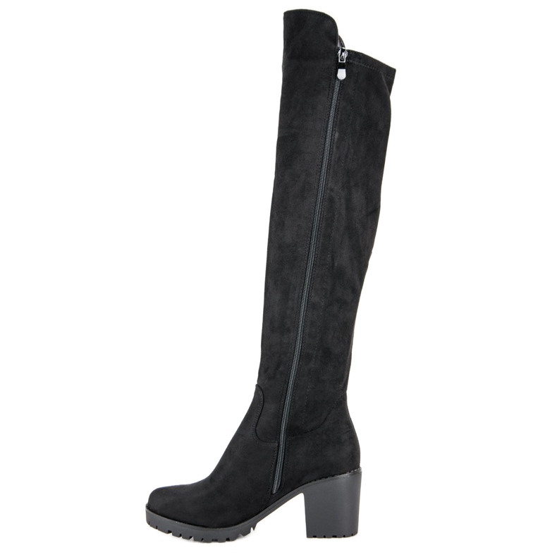 Filippo Suede Boots On A Pillar black 1