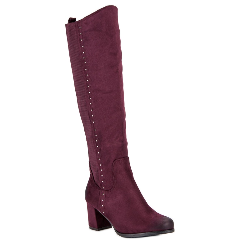 Comfortable VINCEZA high heel boots red 1 Comfortable VINCEZA high heel boots red 1