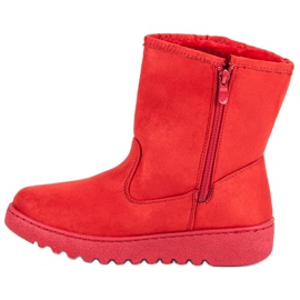 Mckeylor Warm suede boots red 1