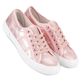 J. Star Pink Lace-up Sneakers 1 J. Star Pink Lace-up Sneakers 1