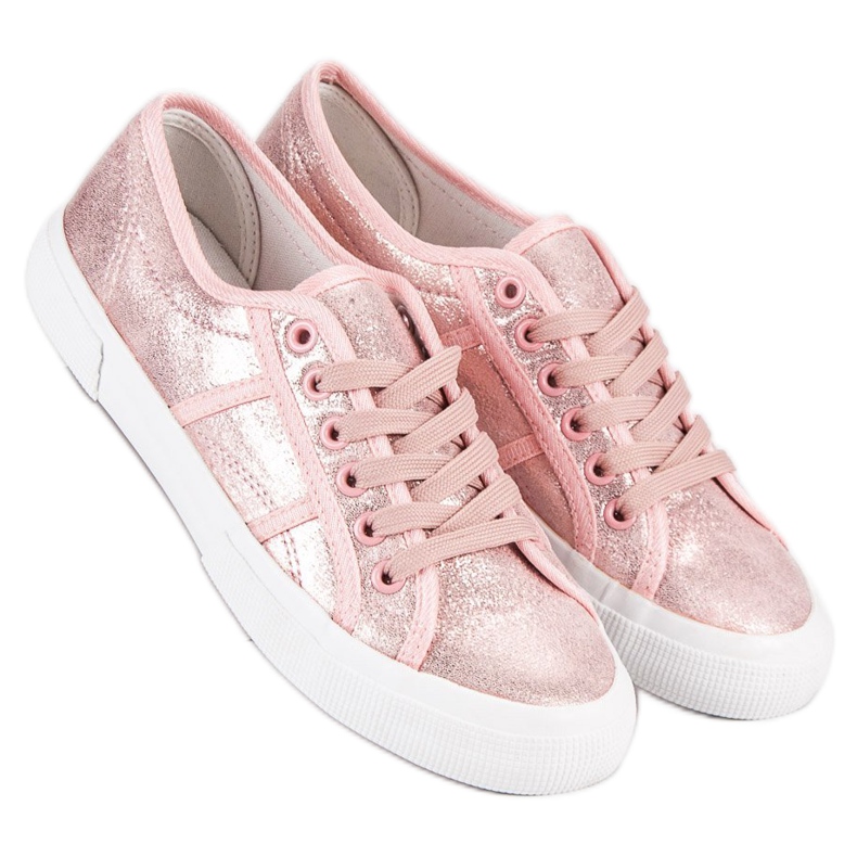 J. Star Pink Lace-up Sneakers 1 J. Star Pink Lace-up Sneakers 1