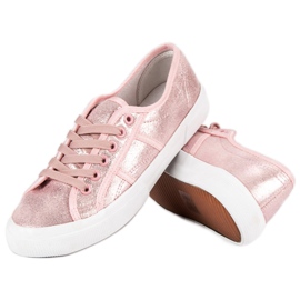J. Star Pink Lace-up Sneakers 2 J. Star Pink Lace-up Sneakers 2