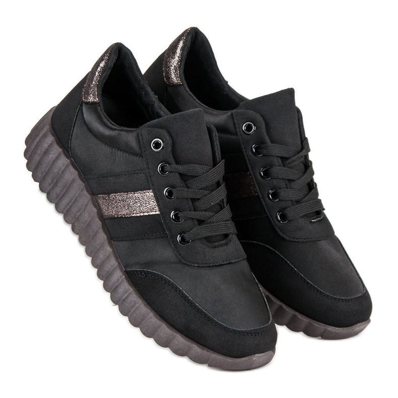 Kylie Black Fashion Sneakers 1