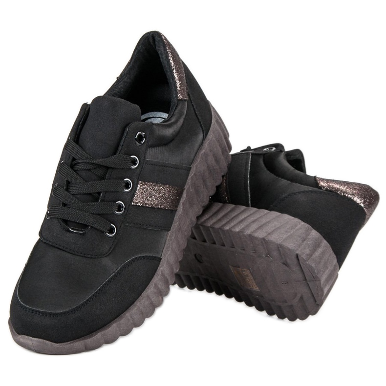 Kylie Black Fashion Sneakers 2