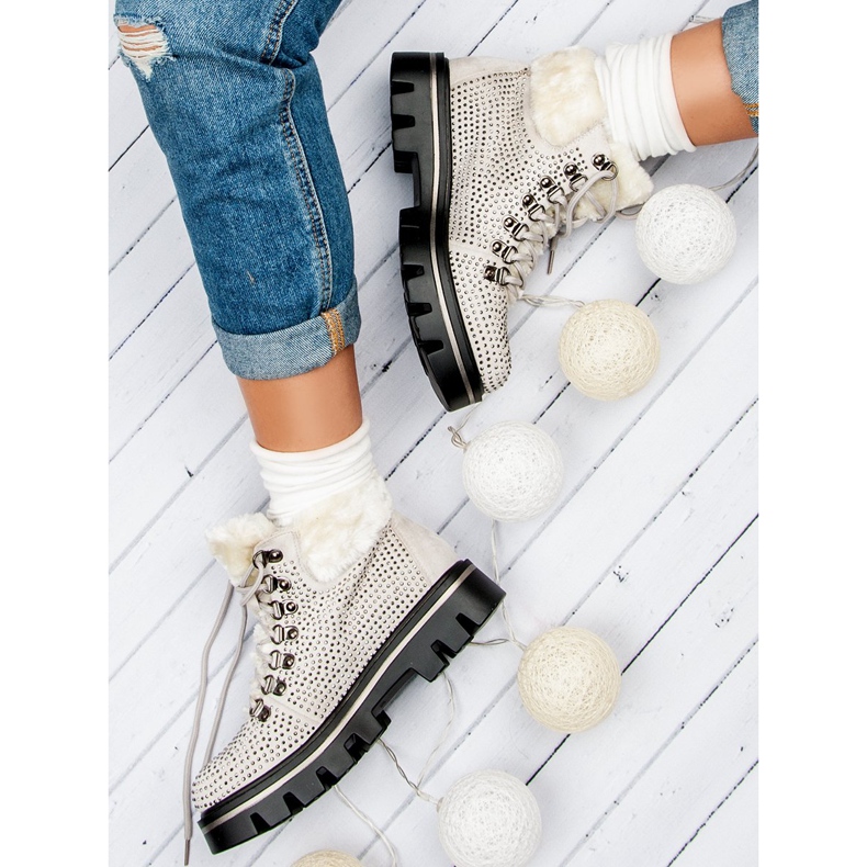 Kylie Stylish boots with protector brown 1