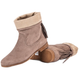 Weide Boho suede boots brown 2