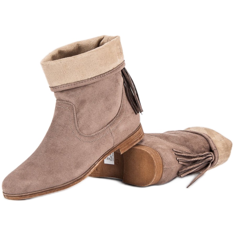 Weide Boho suede boots brown 2