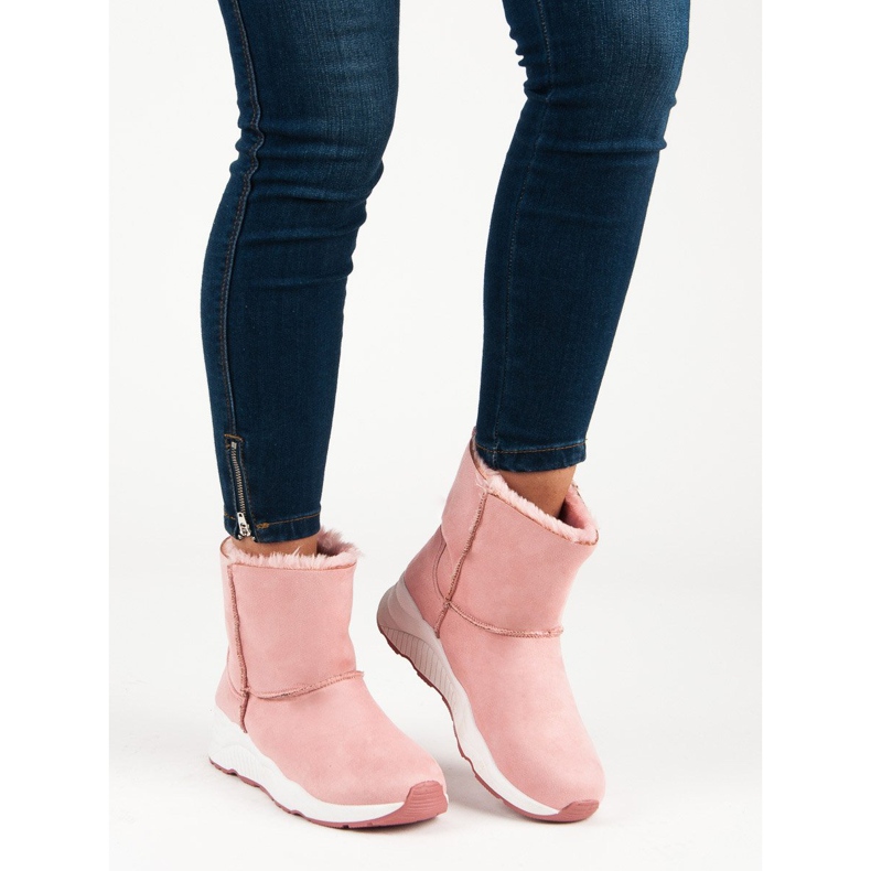 Pink snow boots 2