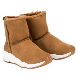 Camel snow boots brown 1