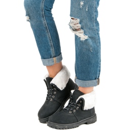 Black trappers with fur 2