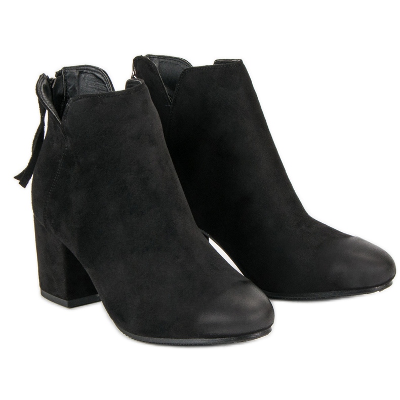Suede high-heeled boots from VINCEZA black 1