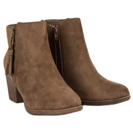 Brown suede boots 1