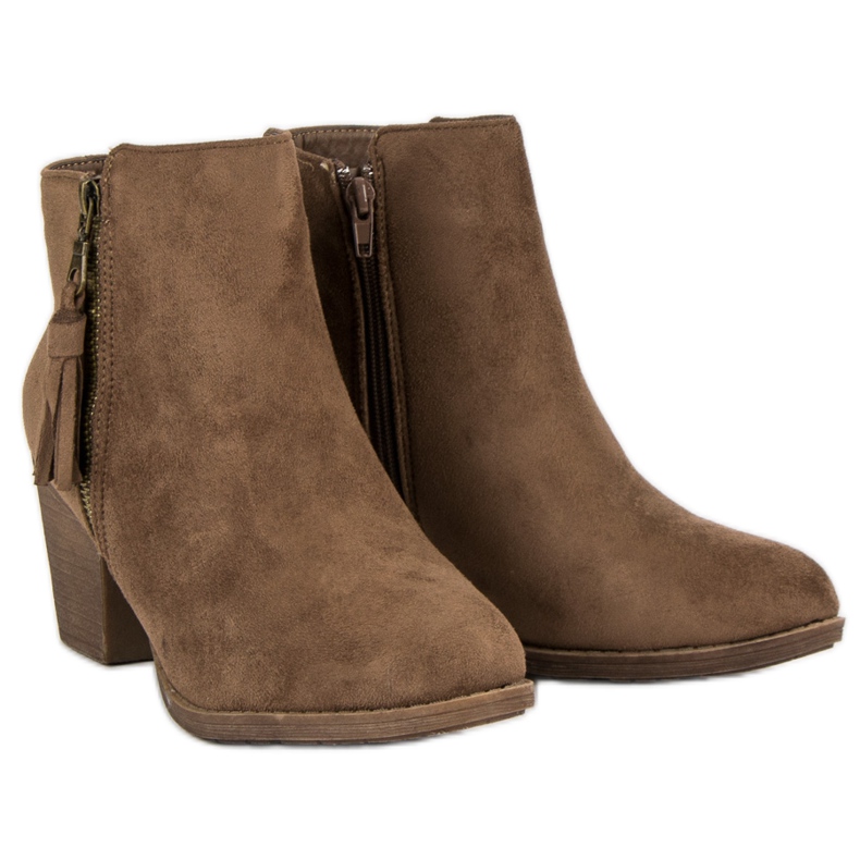 Brown suede boots 1