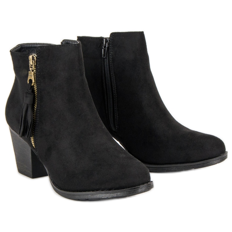 Black suede ankle boots 1 Black suede ankle boots 1