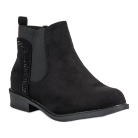 Flat Heel Boots black 1