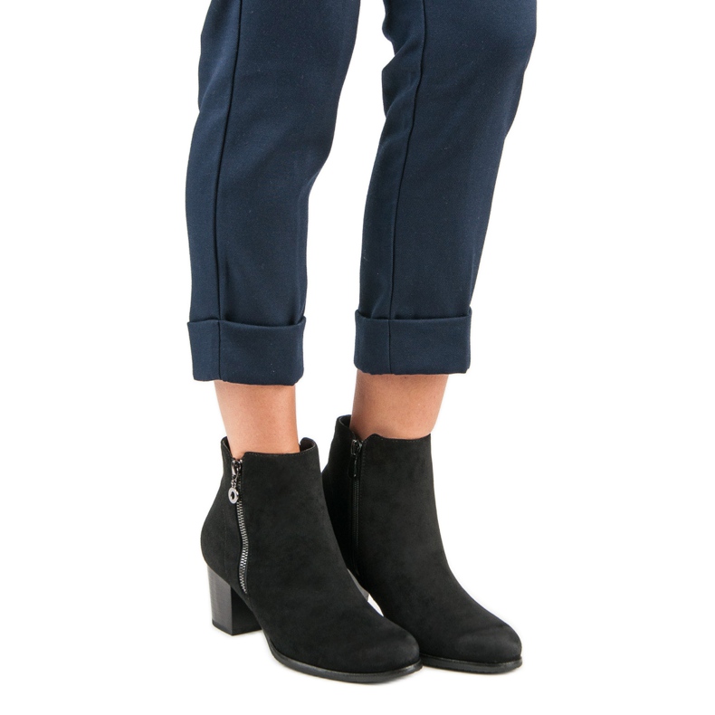 VINCEZA suede boots black 2 VINCEZA suede boots black 2