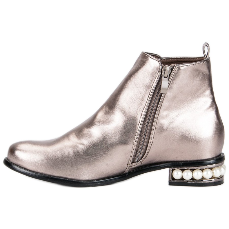 Comer Boots with pearls grey 2