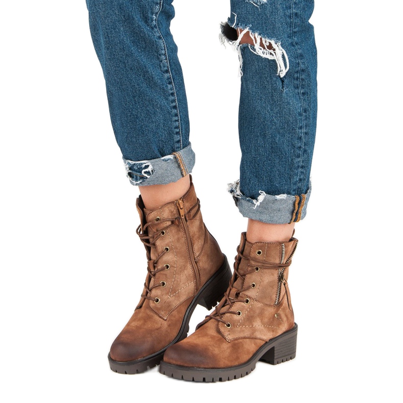 Vinceza VINCEZ workers brown 2