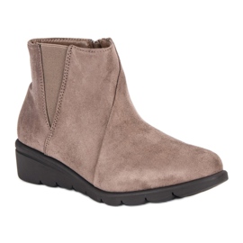 Kylie Suede Booties brown 1