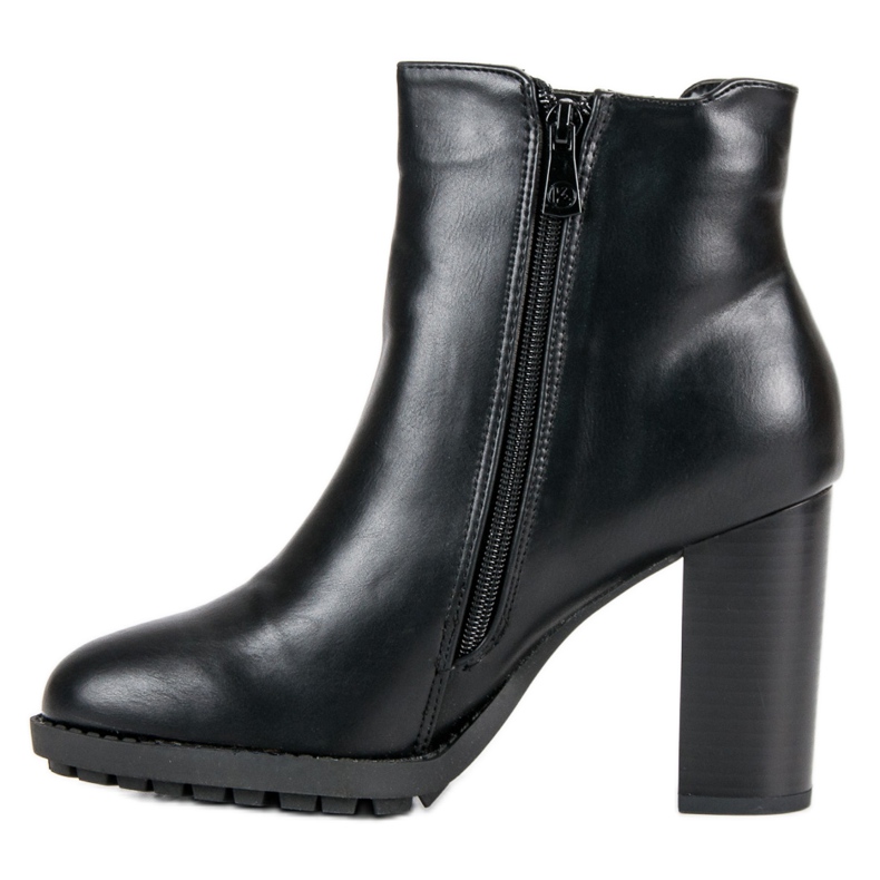 Kylie Black Booties On A Post 1