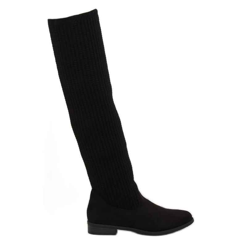 Black thigh boots BM102 black 2
