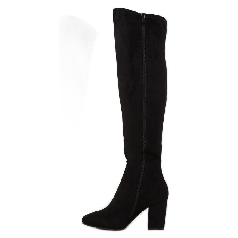 Black high heels boots BH133-HB black 2