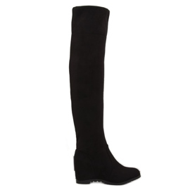 Black wedge boots 0-68 black 2