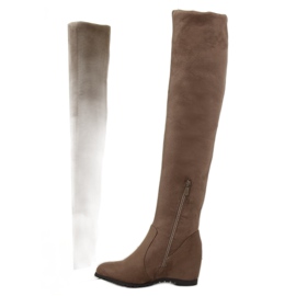 Over-the-knee boots brown 0-68 Khaki 1
